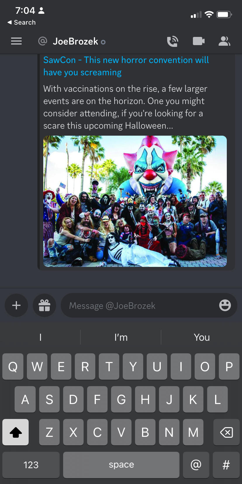 Example of FakeArticle.net articles being sent over Discord